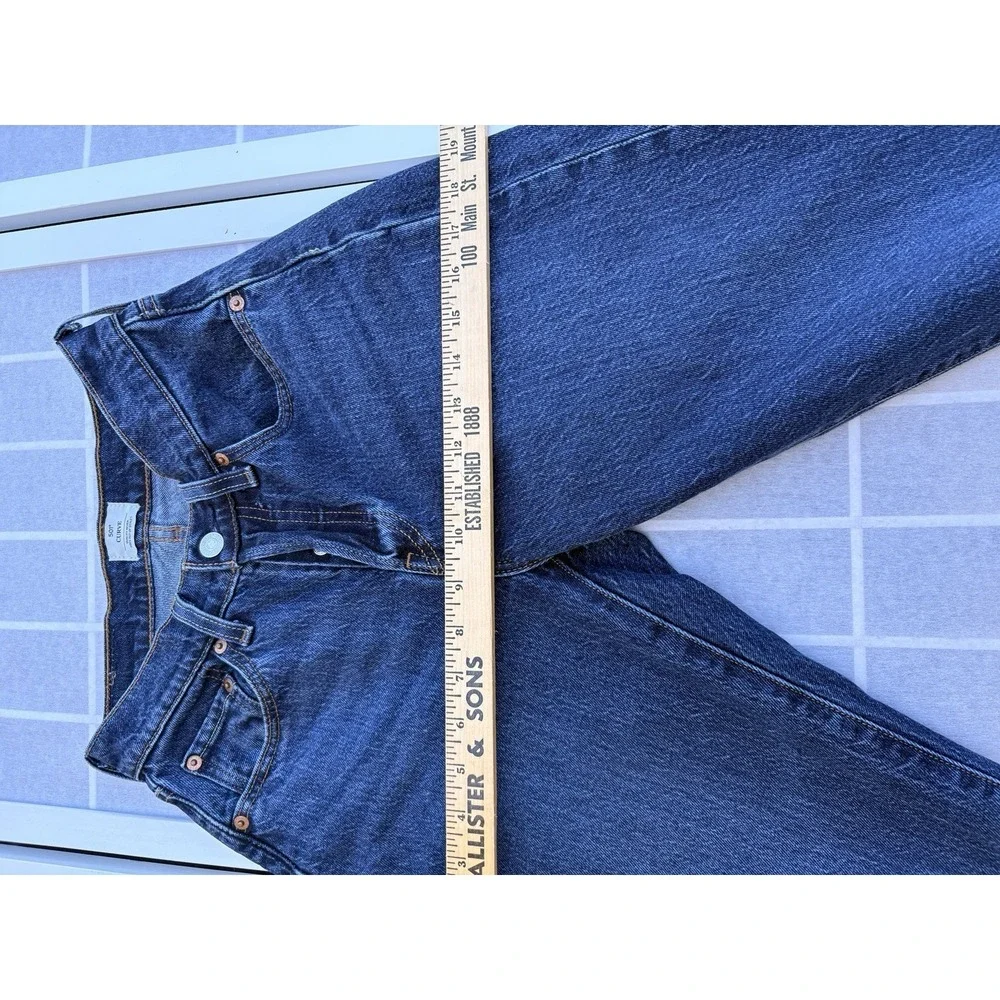 Levi's 501 Curve Jeans Women Dark Wash Button Fly 24 x 30 Super High Rise Sz‎ 00